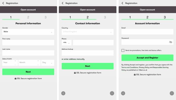 10Bet Registration