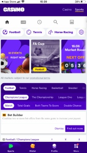 Casumo betting app